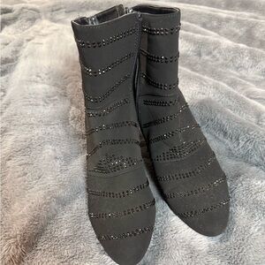 Impo Black Studded Ankle Booties